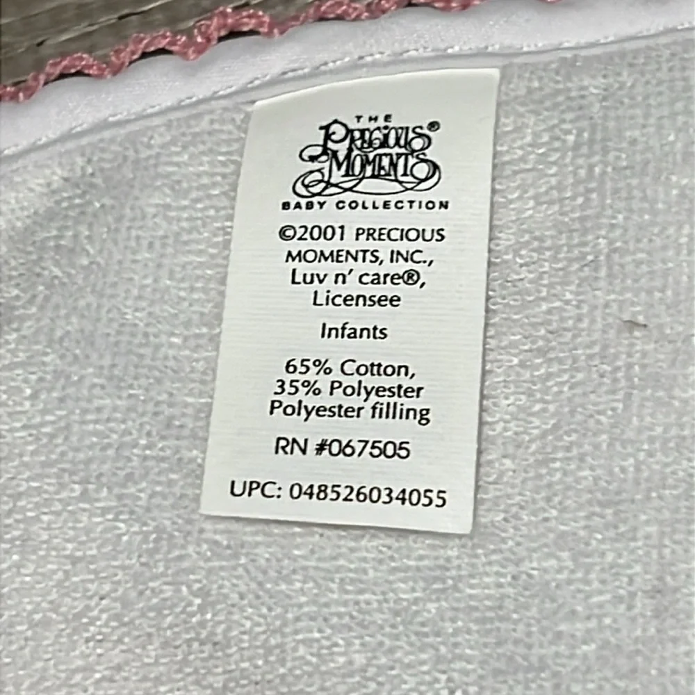 Vintage Precious Moments Pink Bib